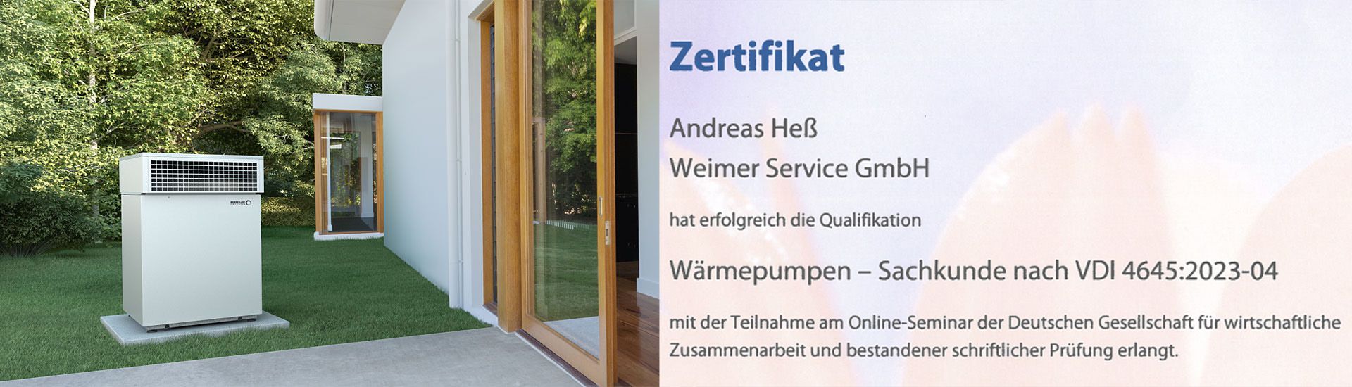 Brötje Wärmepumpe an einem modernen Wohnhaus